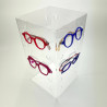 cube support de présentation plexiglass pour lunettes  #VPP0060