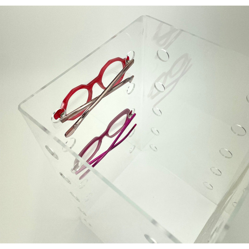 cube plexi présentoir lunettes #VPP0060