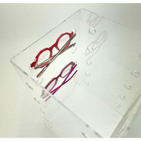 cube plexi présentoir lunettes #VPP0060 cube plexi présentoir lunettes #VPP0060