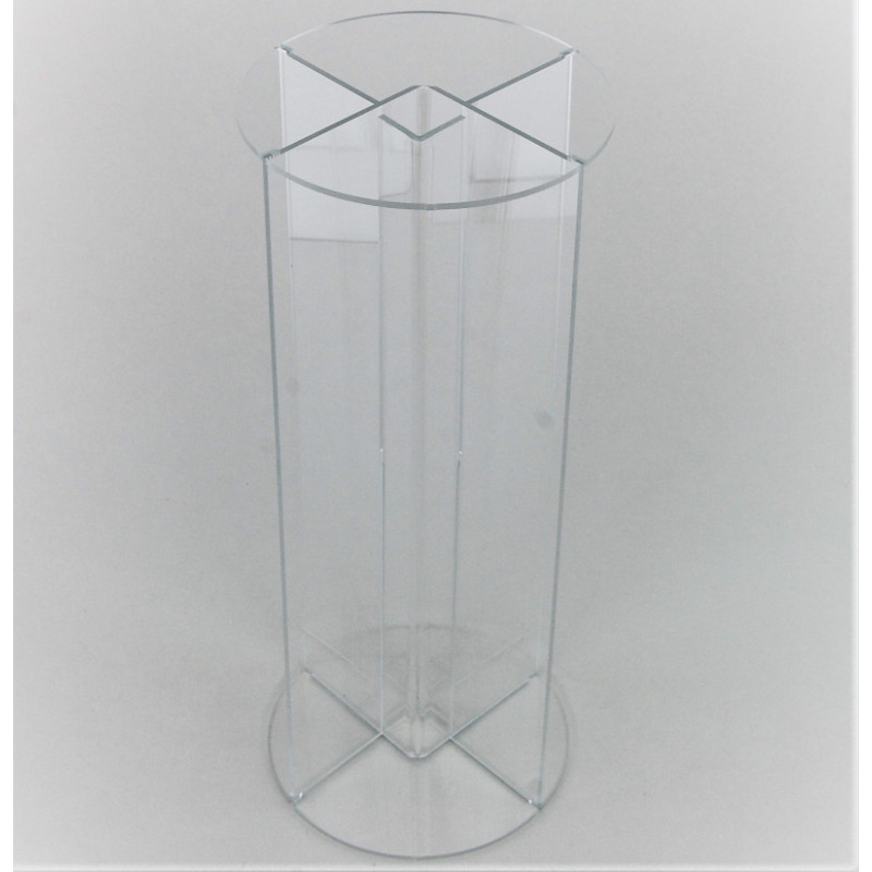 colonne présentoir en plexi