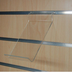 Présentoir produit de fond de lame rainuré