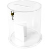 urne en tube cylindrique plexi #VPB0259