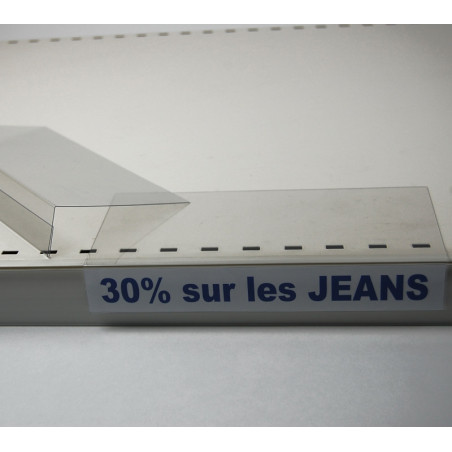 Porte-étiquette à glisser sur tablette de rayon #VPE0721 Porte-étiquette à glisser sur tablette de rayon #VPE0721