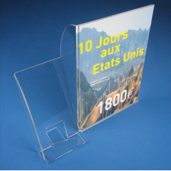 Chevalet Duo porte-étiquette + bac incliné #VPE0177