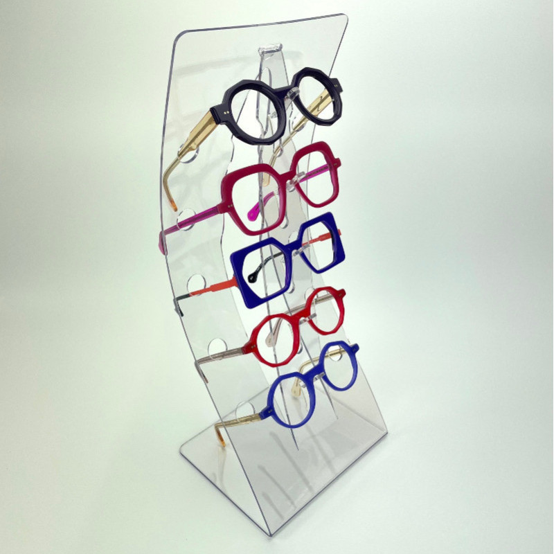 Porte-lunettes incurvé avec tous les supports remplis #VPP0057