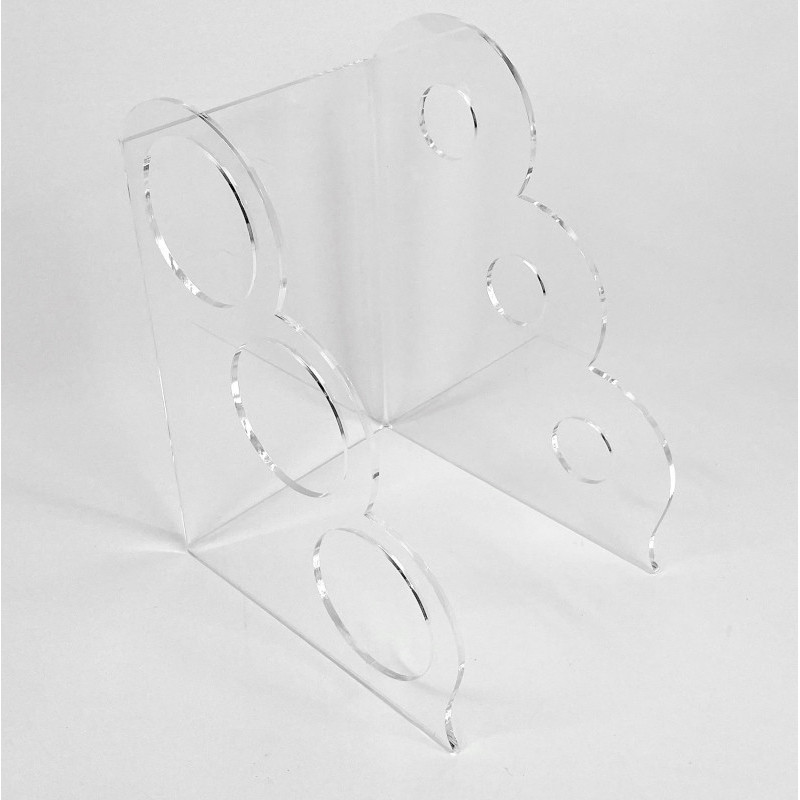 Présentoir porte bouteille à 3 étages, vide