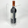 Présentoir porte bouteille mural Plexi en vue de derrière