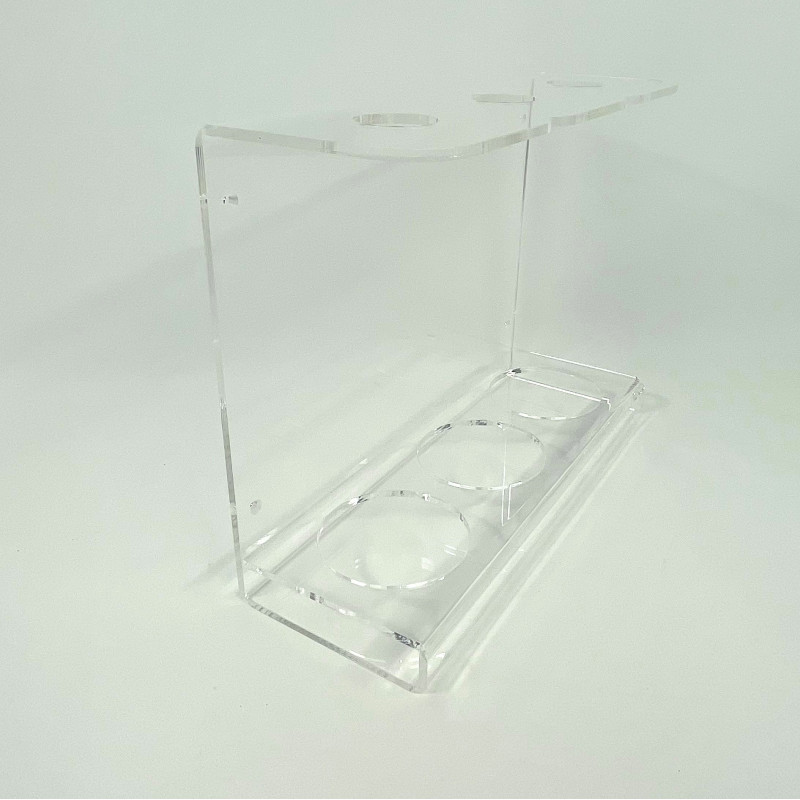 Présentoir mural porte bouteilles, vide