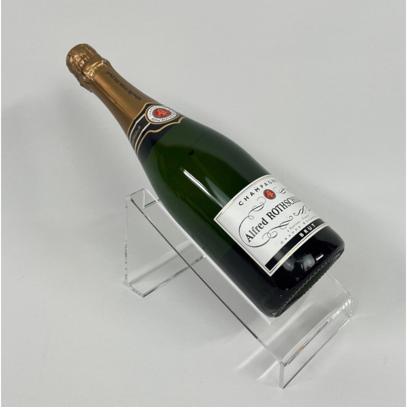 Présentoir support à bouteille incliné