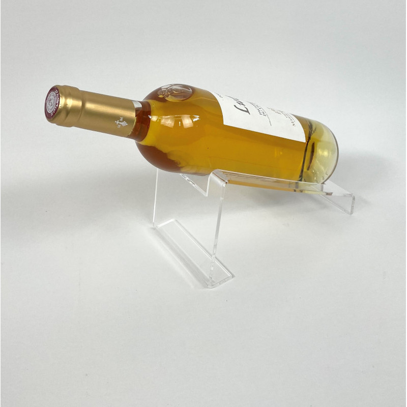 Présentoir support porte bouteille incliné