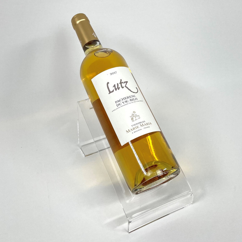 Support porte bouteille incliné