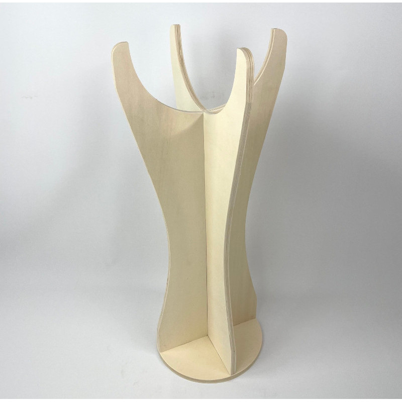 bac soldeur plexiglass pied bois vpp9221