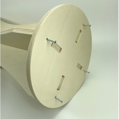 bac a vrac plexiglas pied bois vpp9221