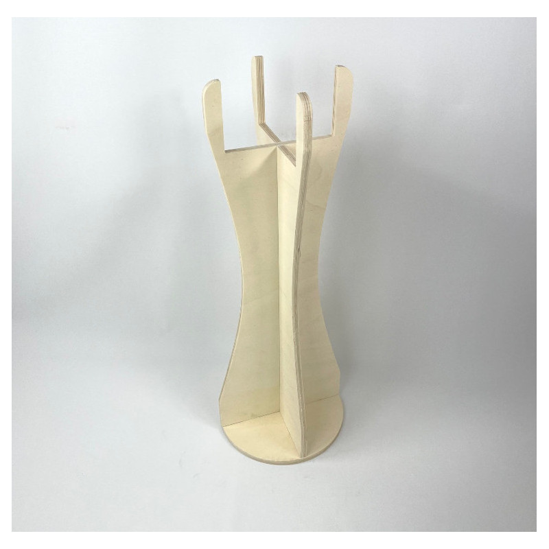 Bac soldeur carré sur pied bois