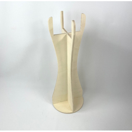 Bac soldeur carré sur pied bois