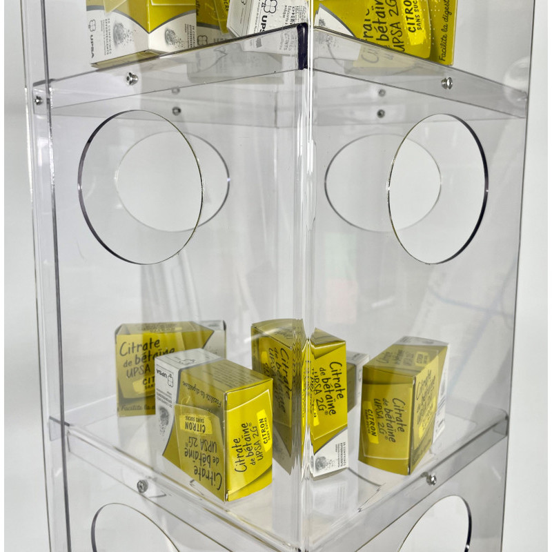 tour distributrice vrac sur 4 niveaux, vue au milieu