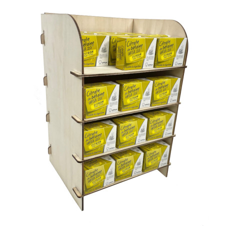 Étagère présentoir en bois