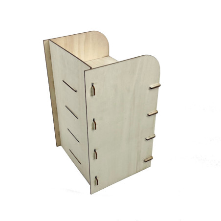 Étagère 4 niveaux présentoir produit en bois