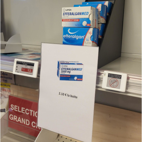 Pochette A4 porte affiche pour réglette électronique Pochette A4 porte affiche pour réglette électronique