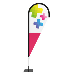 voile goutte publicitaire ht 2 à 4m