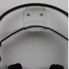 Support casque audio mural, vue de face