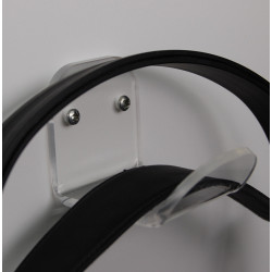 Support casque audio mural vue zoomée