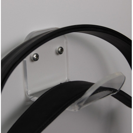 Support casque audio mural vue zoomée