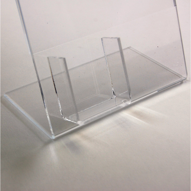 Porte-téléphone à poser avec affichette zoomé