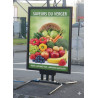 chevalet porte affiche grand format sur ressort  #MU0451