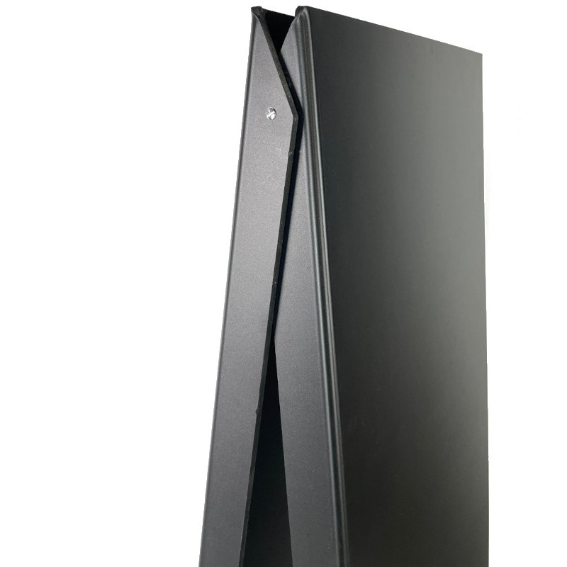 Chevalet tréteau grand format PVC noir zoomé