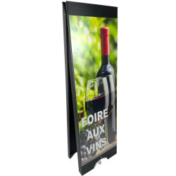 Chevalet Tréteau grand format PVC noir