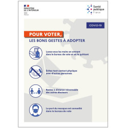 Adhésif Les bons gestes à adopter pour voter
