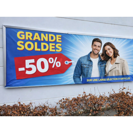 support calicot avec visuel publicitaire #PE6401