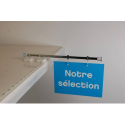 Potence PLV Posteel® chromée 2 aimants # VAP0271 Potence PLV Posteel® chromée 2 aimants # VAP0271