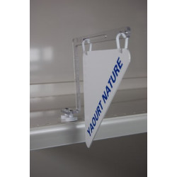 potence en L + magnétique pour tablette de gondole # VAP1050