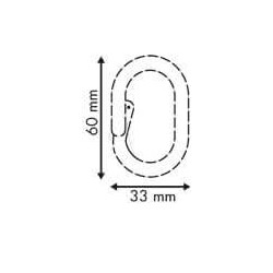 Lot d'anneaux brisés plastique ovale # VAC0642