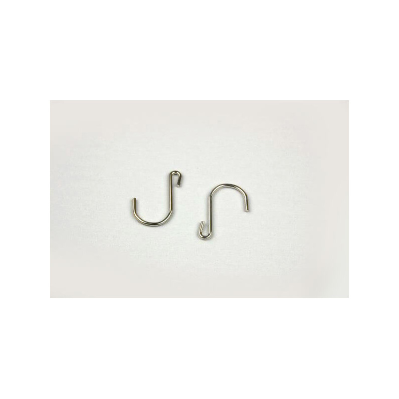 Lot de crochets S asymétrique métal # VAC0617