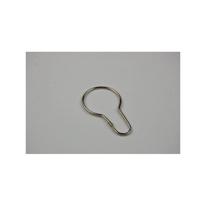 Anneau brisé asymétrique métal nickelé # VAC0639