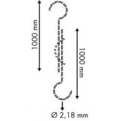 Crochet tige réglable autoserrant # VAC6591