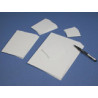 Lot Etiquettes PVC blanche # VET0611