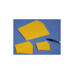 Lot Etiquettes PVC jaune # VET0651