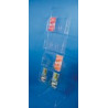 Multi-bacs plexi 12x 1/3 A4 ou 8x A5 ou 4 x A4 Horizontal modulable # VPB0401