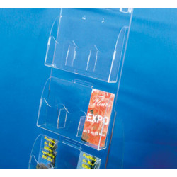 Multi-bacs plexi 12x 1/3 A4 ou 8x A5 ou 4 x A4 Horizontal modulable # VPB0401