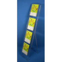 présentoir catalogue sur pied transparent pliable # VPB0420