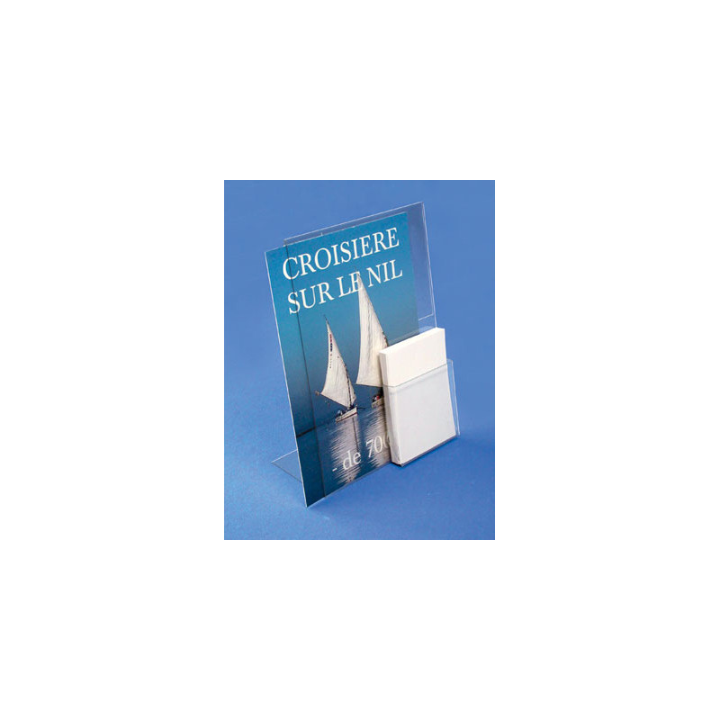 porte affiche à poser avec bac flyer # VPE0069