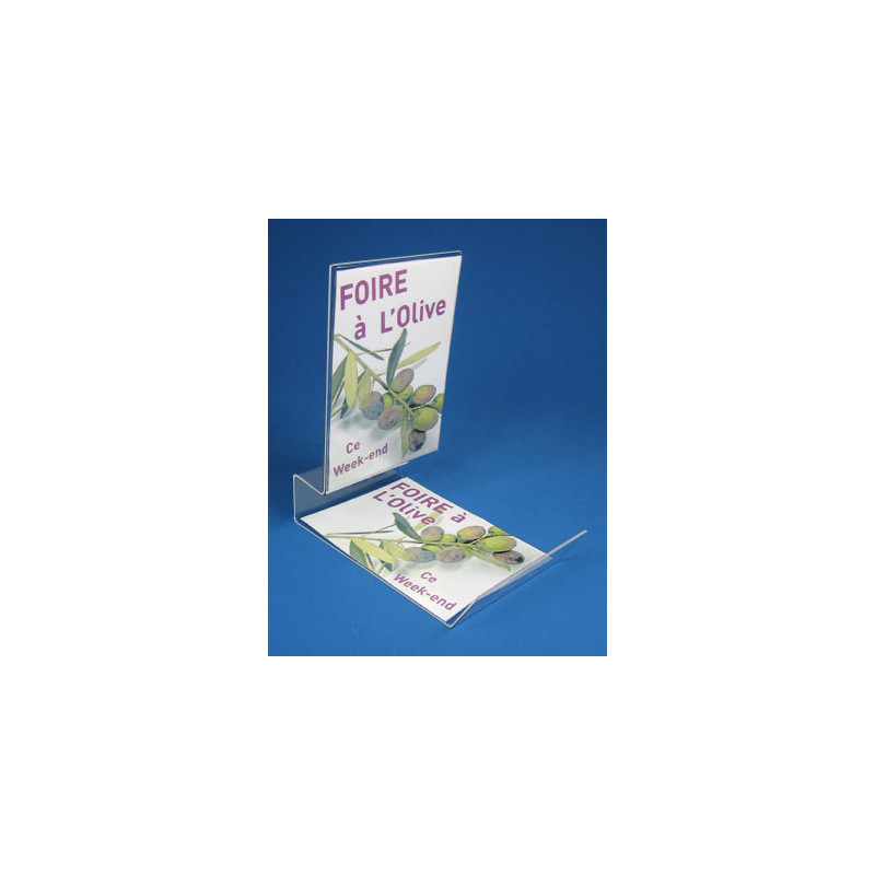 Porte-brochures mixte info avec brochure à poser # VPB0041