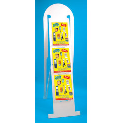 porte brochure de sol pliable à plat 3 bacs # VPB0941