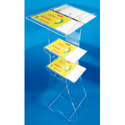 pupitre porte ducument plexi design 2 tablettes # VPB0971