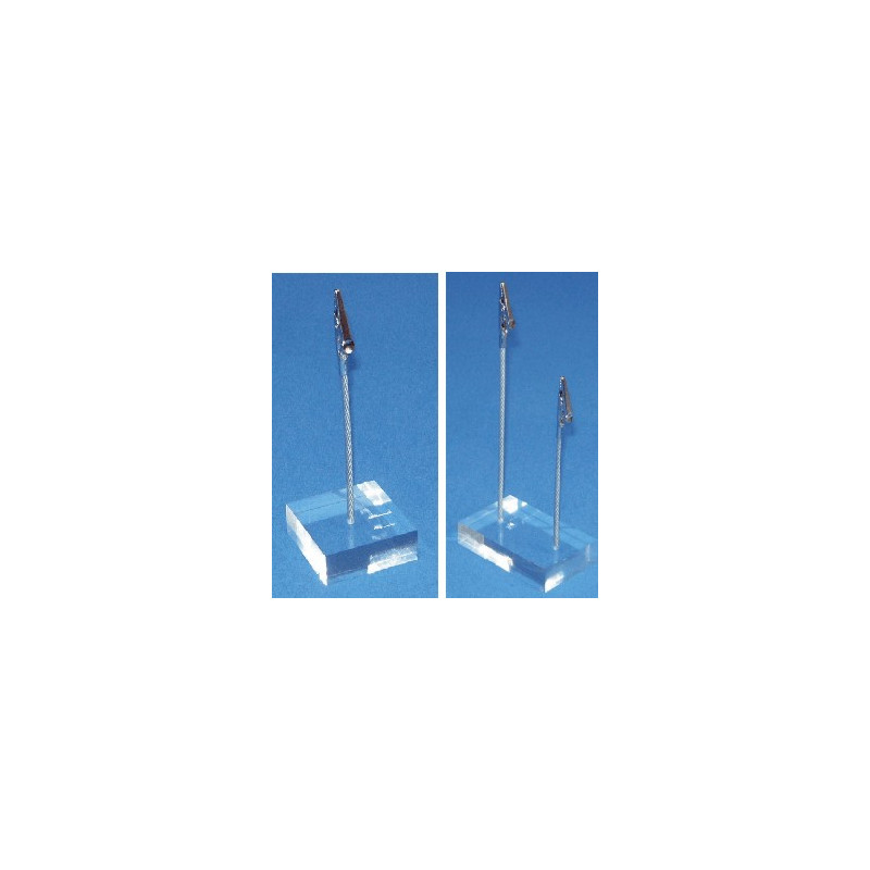 Socle plexi + câble + pince # VPE0311
