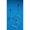 Socle plexi + pince porte-étiquette + tige # VPE0325